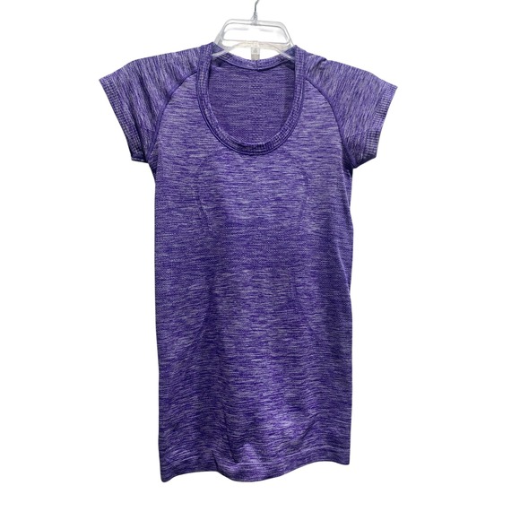 Lululemon Run Swiftly Tech Short Sleeve Scoop
Heathered Bruised Berry‎ sz 4 - Picture 2 of 4